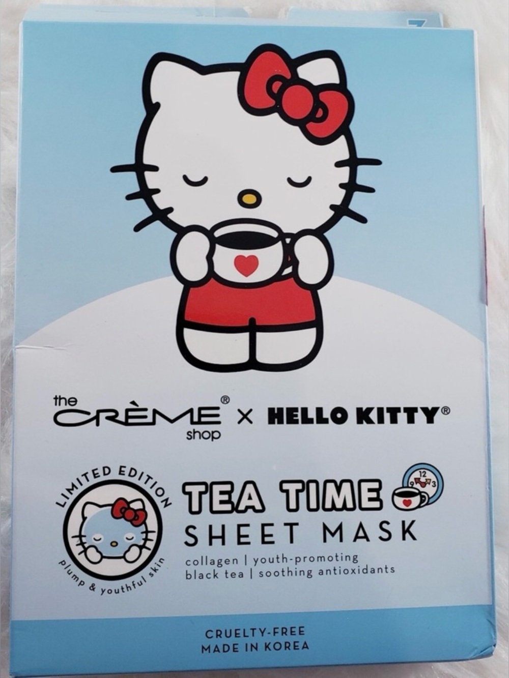 The Crème Shop x Hello Kitty Tea Time Sheet Mask - Blue/Red/White